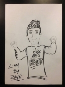 Liam drawing by Zayn
