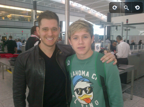Niall Horan Meets Michael Buble!