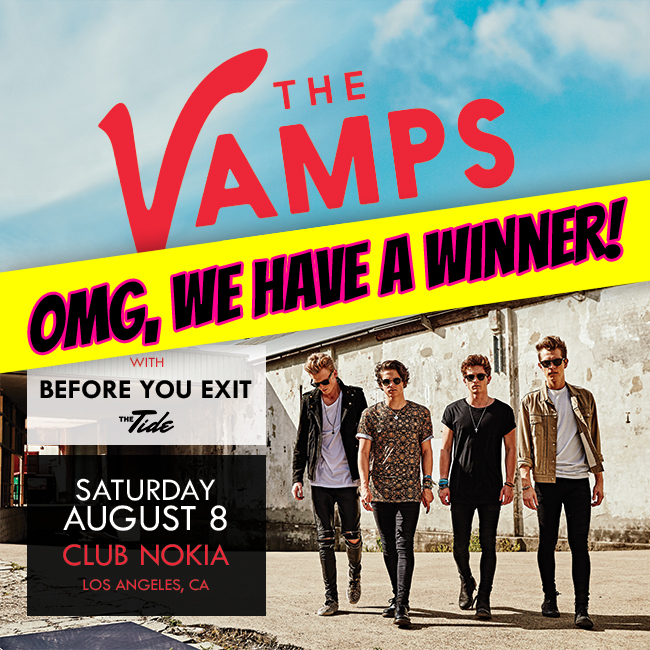 Tiger Beat's Winner to See The Vamps