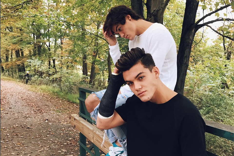Ethan and Grayson Dolan Cozy Up For Fall