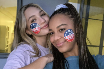 Maddie Ziegler, Nia Sioux & More Stars Proudly Show Off Their ‘I Voted’ Stickers