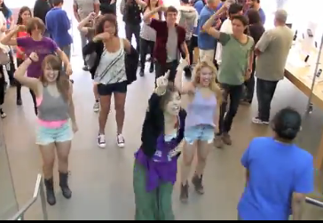 WATCH: Lemonade Mouth Stars Hayley Kiyoko and Chris Brochu Flash Mob at the Apple Store!
