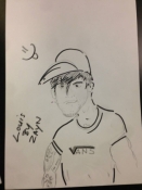 Louis drawing by Zayn