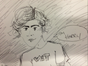 Harry drawing by Zayn