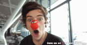 When he got totally goofy for charity on Red Nose Day